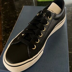 Keds Jump Kick Leather Black/Gold